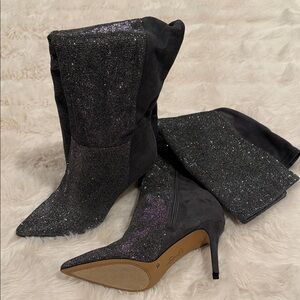 Jessica Simpson Glitter Heeled Boots